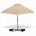 Parasol déporté en aluminium avec base lestée dimensions 250 x 250 cm couleur beige